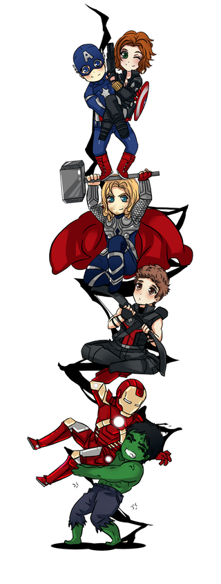 Illustration for article titled Mighty Cute Avengers: The Most Adorable Avengers Fan Art Ever!